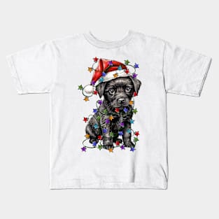 Christmas Puppy Kids T-Shirt